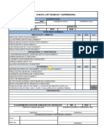 Checklist Bobcat Varredeira 12-2022