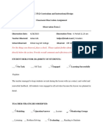 Instructional Project 5-Part2 Observation Report PDF