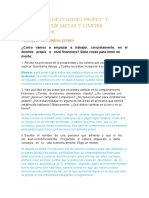 Principios de Dominio Propio y Establecer Metas y Limites Economicos