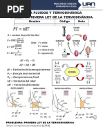 Taller 1. Primera Ley de La Termodinámica