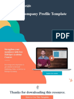 HubSpot ÔÇô Company Profile Template 6