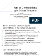 Assessment of Computational Thinking