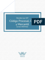 Decreto Ley Numero 107 Codigo Procesal Civil y Mercantil (Actualizado 2022) VERSION IMPRIMIBLE