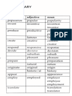 Word Formation - Nouns, Verbs Etc