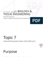 Topic 7 - Induced Pluripotent Stem Cells II