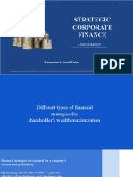 Strategic Corporate Finance 