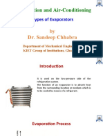 RAC - Unit 5 - Types of Evaporators