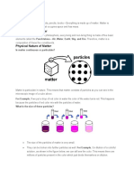 Chapter 1 Matter in Our Surrounding Notes