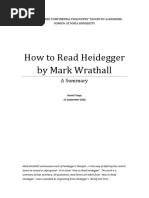 A Summary of How To Read Heidegger by Ma