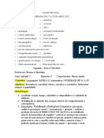 Plano de Aula de Abril 17 A 28