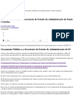 Administração Financeira e Orçamentária SEA-SC