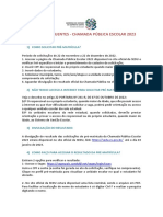 Dúvidas Frequentes Chamada Pública Escolar 2023 PDF