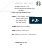 Teoría Estructuralista de La Administración