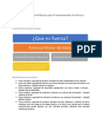 Consideraciones Metodológicas para El Entrenamiento de Fuerza y Velocidad