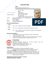 Satish K Kapoor CV 2011