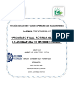 Rúbrica Macroeconomía PDF