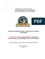 Fluidos de Perforacion y Control de Solidos Lizeth Tania Huayllani Mamani PDF