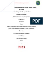 CISYOEL - Análisis Comparativo de Las Teorías Financieras