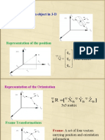 Representation of An Object in 3-D: Robot Kinematics