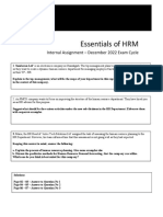 Final Assigment Essentials of HRM Dec 22