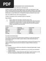 SOLUBILITY