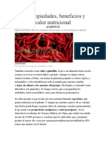 Ají: Propiedades, Beneficios y Valor Nutricional: Imprescindible Entre Los Amantes Del Picante, Es Un Analgésico Natural