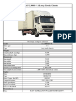 FICHA TECNICA SHACMAN L3000 4X2 Cargo Truck Configuration A Suspensión Neumatica