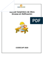 Manual Carpintero de Obra Gruesa en Edificación