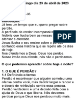 Estudo de Domingo Dia 23 de Abril de 2021