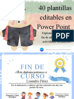 40 Plantillas Editables Certificados Diplomas - @profefranhinojosa