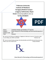 IOM Pharmacology I