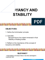 Bouyancy and Stability