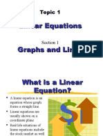 Topic 1.1 Linear Equations