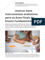 Como Construir Bons Instrumentos Avaliativos para Os Anos Finais Do Ensino Fundamental