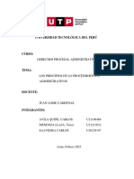 Tarea Academica Derecho Procesal Administrativo-1 LOS PRINCIPIOS QUE SUSTENTA EL DESARROLLO DE LOS PROCEDIMIENTOS ADMINISTRTIVOS TUO LEY 27444