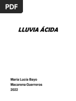 Lluvia Ácida