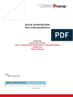 Instalación de Sonda Folley y Toma de Examenes