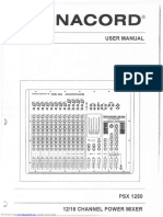 1216 Channel Power Mixer PSX 1250