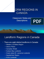 Landform Regions in Canada PPP