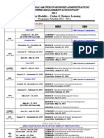 IMBA-CMA Programme Schedule