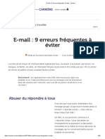 E-Mail - 9 Erreurs Fréquentes À Éviter - Ooreka