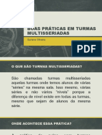 Boas Práticas em Turmas Multisseriadas