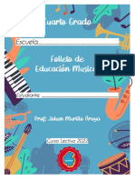 4.folleto de Música Cuarto Grado