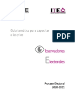 ITE - Guía Temática Observación Electoral 2020-2021 - 9 de Nov