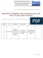 Pile Cap OP1 To OP11 & BP1 To BP11