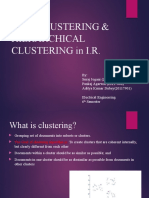 Flat Clustering & Hierarchical Clustering in I.R