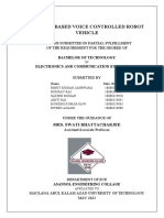 Report File For Arduino Based Voice Controlled Robotic Vehicle