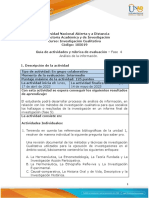 Guía de Actividades y Rubrica de Evaluación - Unidad 3 - Fase 4 - Análisis de La Información