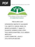 Proyecto Comunitario Reciclando Vida NMPR-2