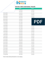 Islamabad Ramadan Calendar 2022 Hamariweb